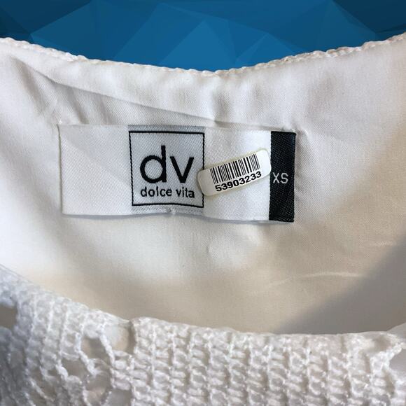 DOLCE VITA DRESS Women's Size XS White Lace Mini Lined Side Zip Wedding Shower - Picture 3 of 14